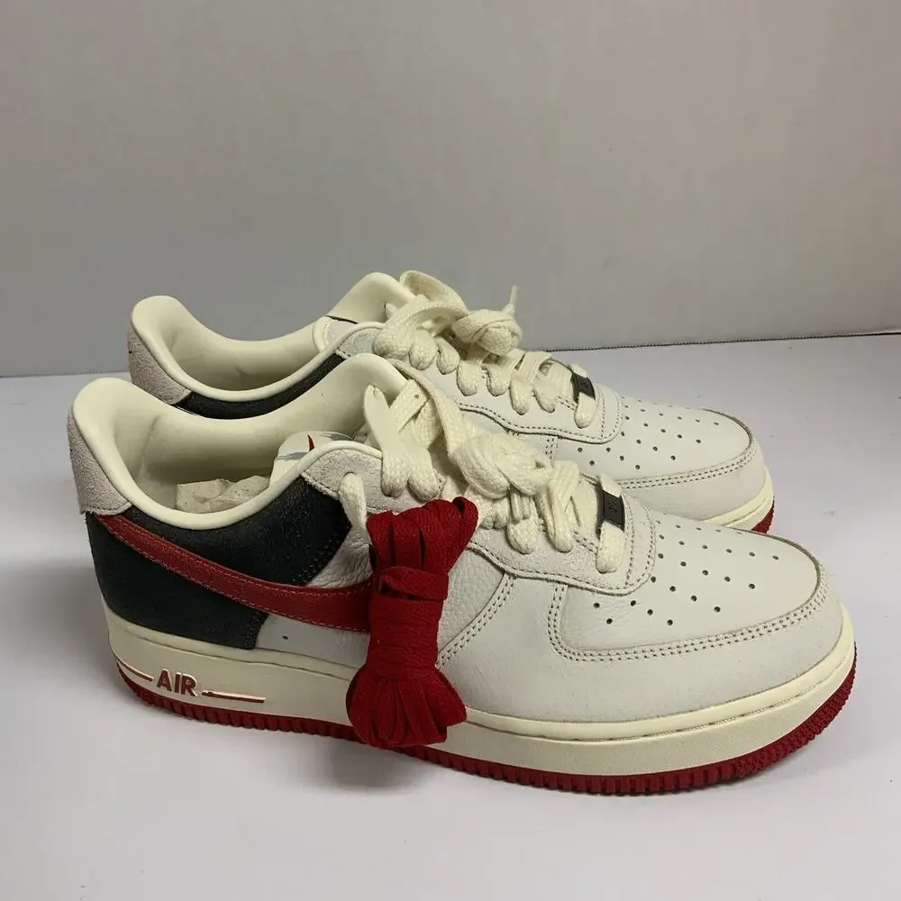 Nike Air Force 1 '07 Premium Chicago Pack FQ8743 121 Size 9.5 M Black Red Bulls